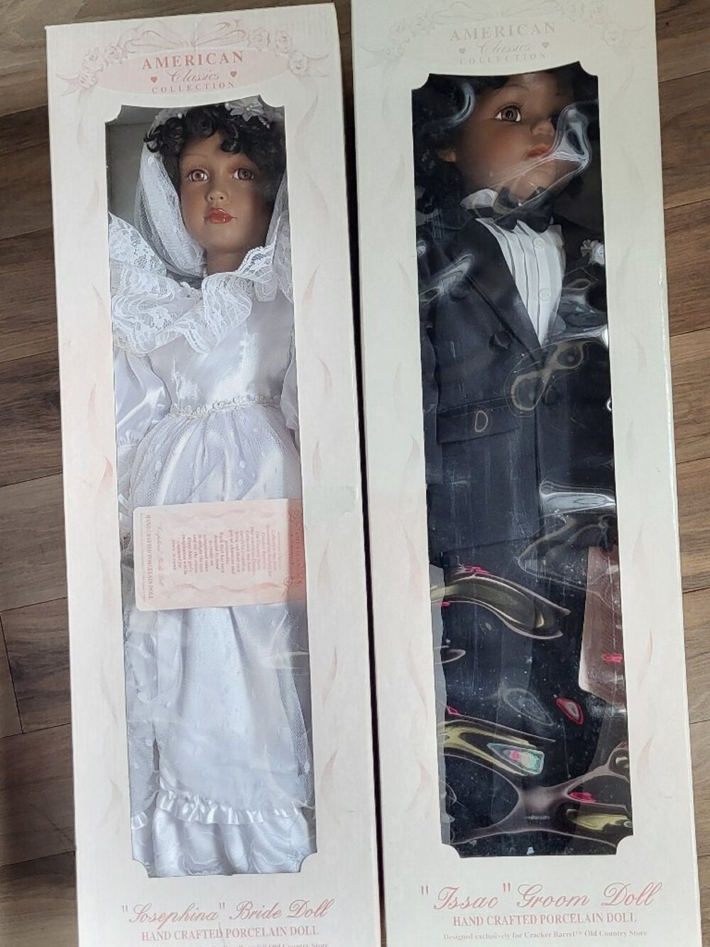 American Classics Collection Bride and Groom Porcelain Dolls